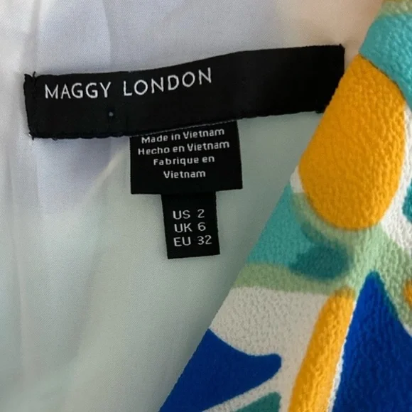 Maggy London Malina Floral Wrap Midi Dress - Size 2 - NWOT - Picture 4 of 7